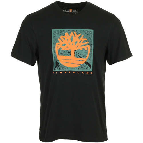 Abbigliamento Uomo T-shirt maniche corte Timberland Tree Logo Short Sleeve Nero
