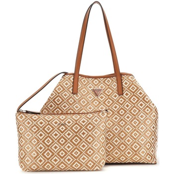 Borse Donna Tote bag / Borsa shopping Guess Shopper vikky rafia WR931829 Marrone
