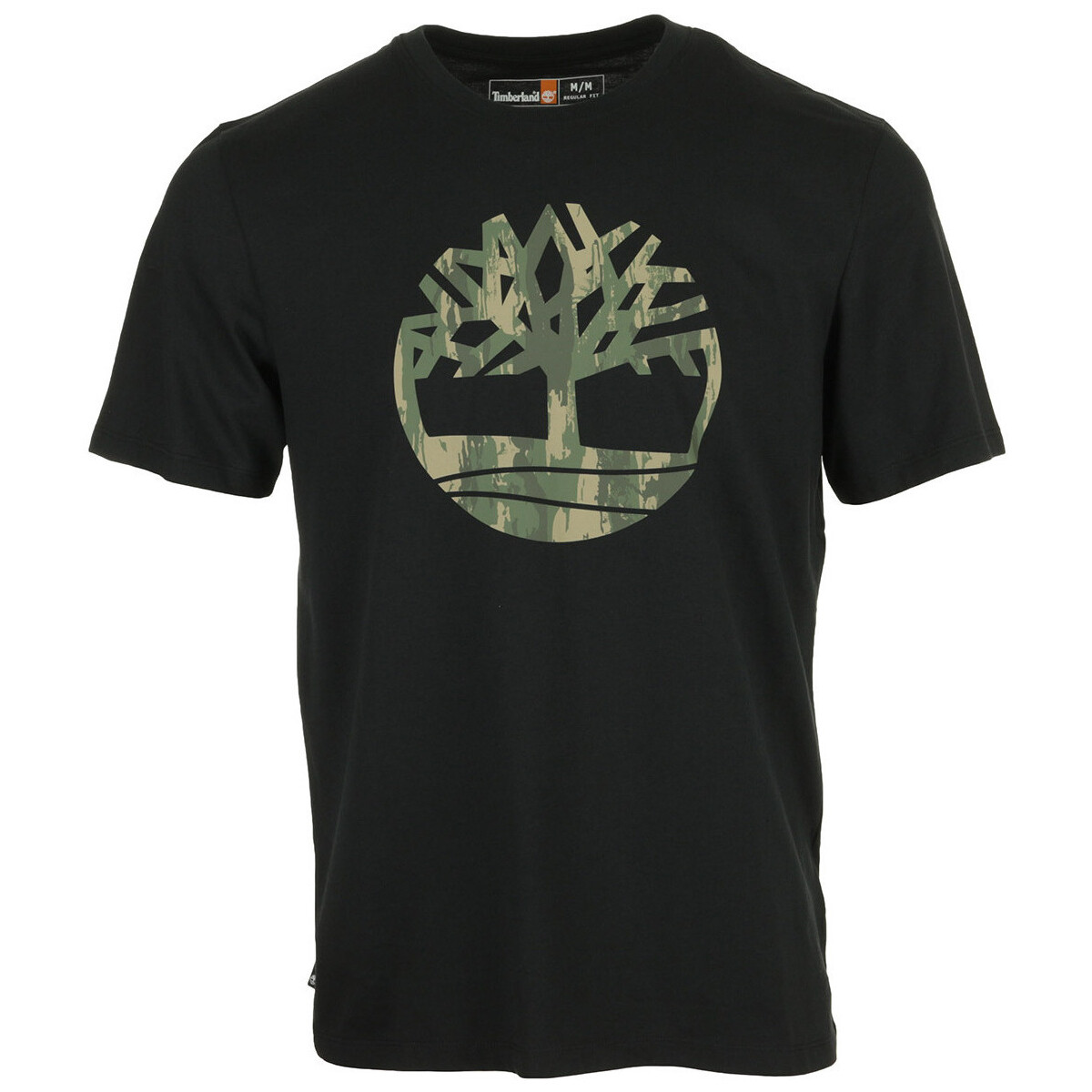 Abbigliamento Uomo T-shirt maniche corte Timberland Camo Tree Logo Short Sleeve Nero