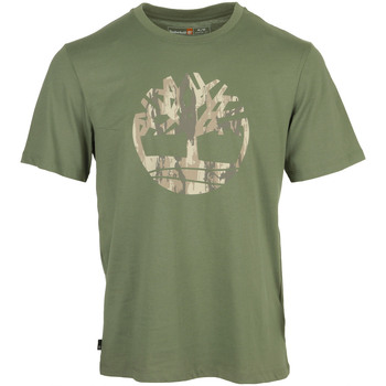 Image of T-shirt Timberland Camo Tree Logo Short Sleeve