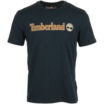 Abbigliamento Uomo T-shirt maniche corte Timberland Linear Logo Short Sleeve Blu