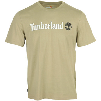 Abbigliamento Uomo T-shirt maniche corte Timberland Linear Logo Short Sleeve Verde