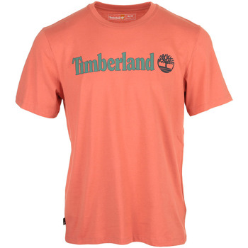 Abbigliamento Uomo T-shirt maniche corte Timberland Linear Logo Short Sleeve Arancio