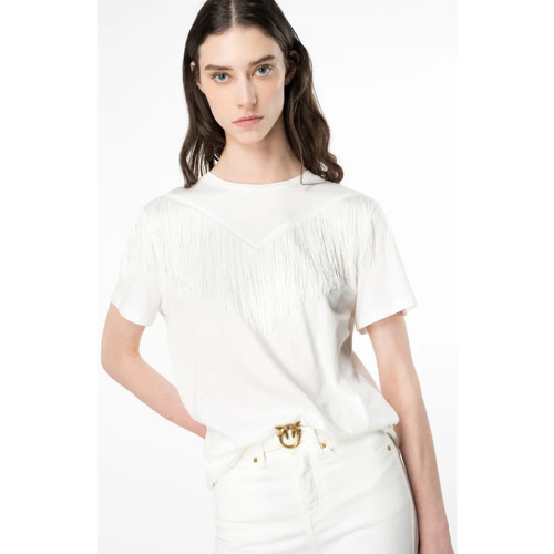 Abbigliamento Donna T-shirt maniche corte Pinko  Bianco