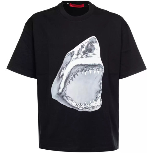 Abbigliamento Uomo T-shirt & Polo Acupuncture t-shirt squalo nera Nero