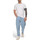 Abbigliamento Uomo T-shirt & Polo Dsquared tshirt bianca logo stripe Bianco