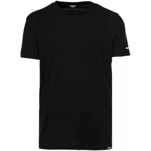 Abbigliamento Uomo T-shirt & Polo Dsquared tshirt nera uomo basic Nero
