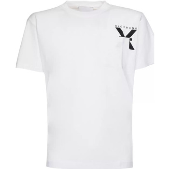 Abbigliamento Uomo T-shirt & Polo John Richmond t-shirt bianca pocket Bianco