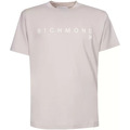 Image of T-shirt & Polo John Richmond tshirt grigia logo bianco