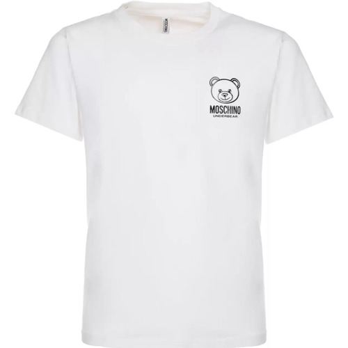 Abbigliamento Uomo T-shirt & Polo Moschino t-shirt bianca orsetto Bianco