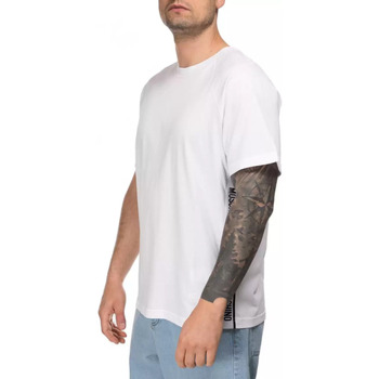 Moschino t-shirt bianca stripes logate Bianco