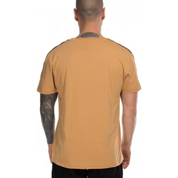 Moschino t shirt marrone stripe logate Marrone