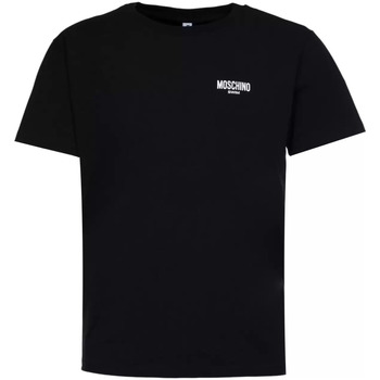 Image of T-shirt & Polo Moschino t-shirt nera logo swim
