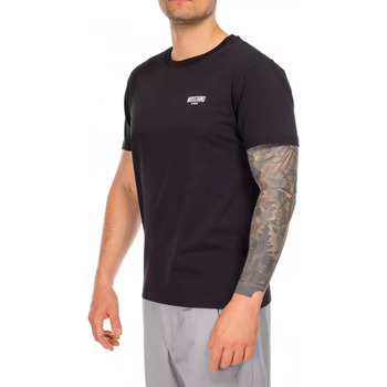 Moschino t-shirt nera logo swim Nero