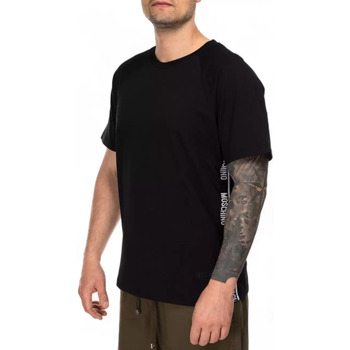 Moschino t-shirt bande logate laterali Nero