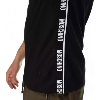 Moschino t-shirt bande logate laterali Nero
