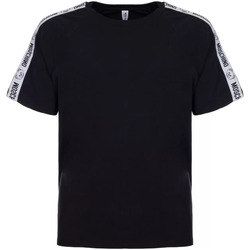 Abbigliamento Uomo T-shirt & Polo Moschino t-shirt nera stripes orsetto Nero