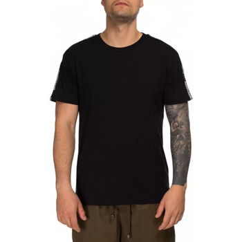Moschino t-shirt nera maniche logate Nero