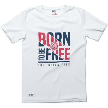 Abbigliamento T-shirt maniche corte The Indian Face Born to be Free Bianco
