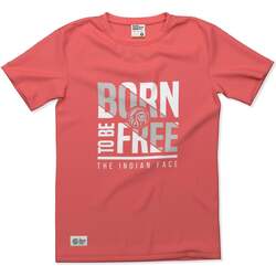 Abbigliamento T-shirt maniche corte The Indian Face Born to be Free Rosso