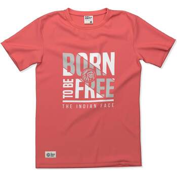 Abbigliamento T-shirt maniche corte The Indian Face Born to be Free Rosso