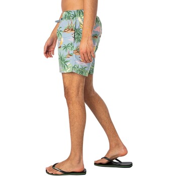 Gant Pantaloncini da bagno con stampa Hawaii Blu