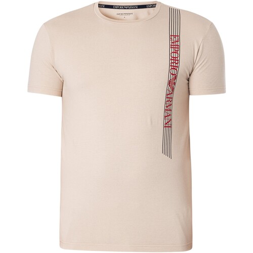 Abbigliamento Uomo Pigiami / camicie da notte Emporio Armani T-Shirt Equipaggio Lounge Beige