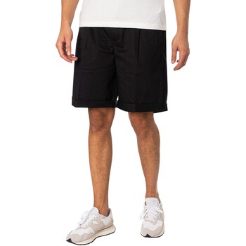 Abbigliamento Uomo Shorts / Bermuda Replay Pantaloncini in felpa con logo Box Nero