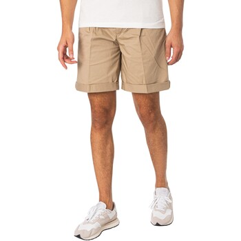 Abbigliamento Uomo Shorts / Bermuda Replay Pantaloncini in felpa con logo Box Beige