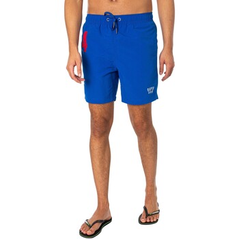 Abbigliamento Uomo Costume / Bermuda da spiaggia Superdry Pantaloncini da bagno vintage Polo 17 Blu