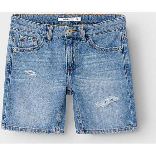 Abbigliamento Bambino Shorts / Bermuda Name it SHORTS IN DENIM SILAS Blu