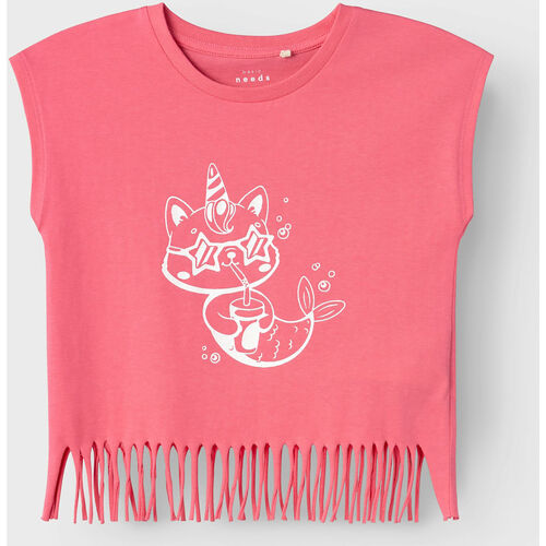 Abbigliamento Bambina T-shirt & Polo Name it T-SHIRT VALONE BAMBINA Rosa