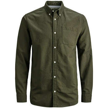 Abbigliamento Uomo Camicie maniche lunghe Jack & Jones 12116268 Verde