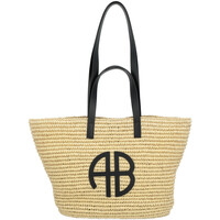Borse Donna Borse a spalla Anine Bing Tote Bag  color naturale con logo nero Altri