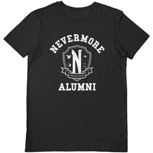 Abbigliamento T-shirts a maniche lunghe Wednesday Nevermore Nero