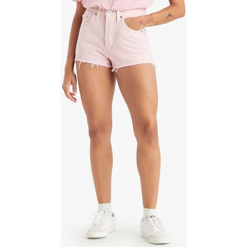 Abbigliamento Donna Shorts / Bermuda Levi's 56327-0398-UNICA - Shorts 501 Rosa