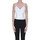 Abbigliamento Donna Top / T-shirt senza maniche P.a.r.o.s.h. Top con paillettes TPT00003109AE Bianco