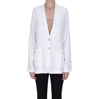 Abbigliamento Donna Giacche Blugirl Blazer con righe in lurex  CSG00003096AE Bianco