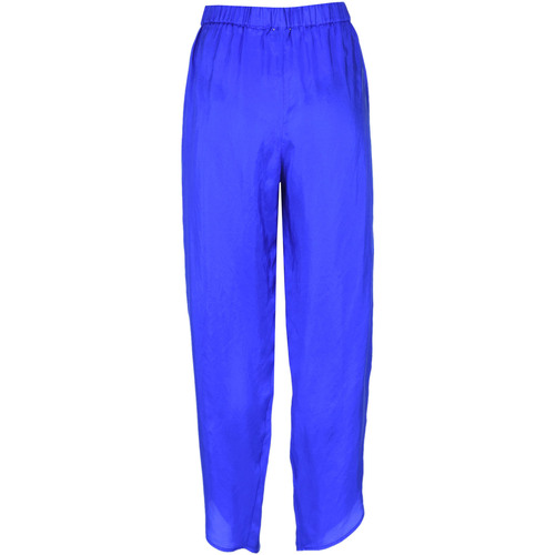 Abbigliamento Donna Pantaloni Forte Forte Pantaloni in seta PNP00003167AE Blu