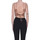 Abbigliamento Donna Top / T-shirt senza maniche Sessun Top cropped in satin lavorato TPT00003092AE Marrone
