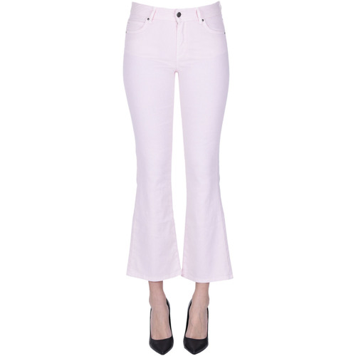 Abbigliamento Donna Jeans Cigala's Jeans cropped in lino e cotone DNM00003069AE Rosa