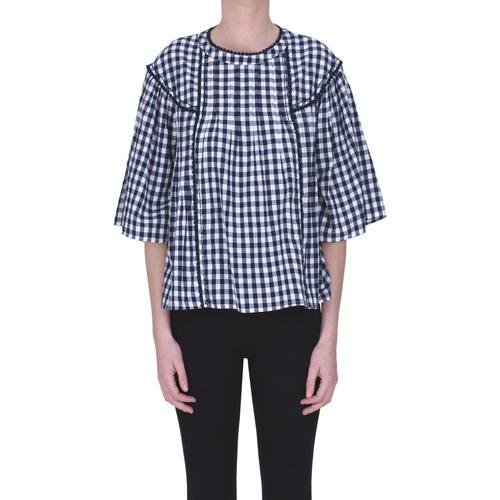 Abbigliamento Donna Camicie Bellerose Blusa stampa Vichy TPC00003117AE Blu