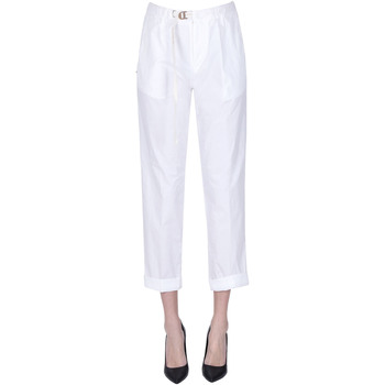 Abbigliamento Donna Chino White Sand Pantaloni Marylin in cotone PNP00003152AE Bianco