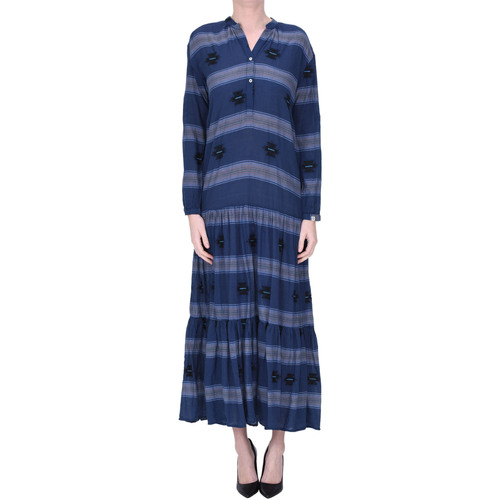 Abbigliamento Donna Vestiti Bsbee Abito lungo in cotone con ricami VS000003238AE Blu