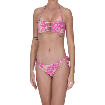 Abbigliamento Donna Costume a due pezzi Miss Bikini Bikini a fascia stampato CST00003012AE Rosa