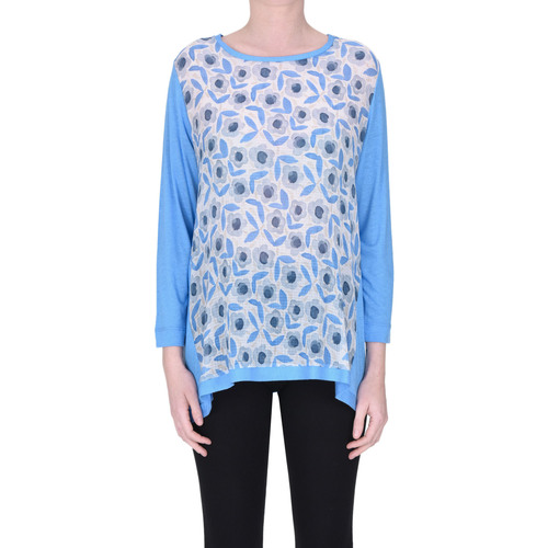 Abbigliamento Donna T-shirt & Polo Whyci T-shirt svasata TPS00003136AE Blu