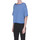Abbigliamento Donna Maglioni Base Milano Pullover cropped a righe  MGP00003094AE Blu