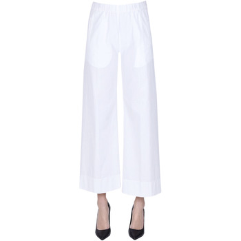 Abbigliamento Donna Chino True Nyc Pantaloni in cotone PNP00003180AE Bianco