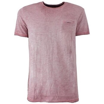 Abbigliamento Uomo T-shirt & Polo Yes Zee T-shirt Con Taschino Interno ROSA