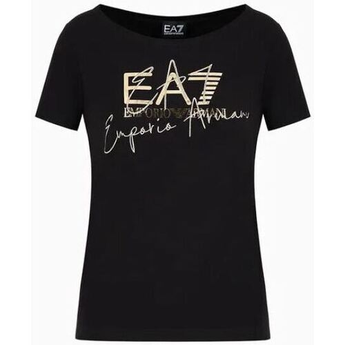 Abbigliamento Donna T-shirt maniche corte Ea7 Emporio Armani 3DTT26 Nero